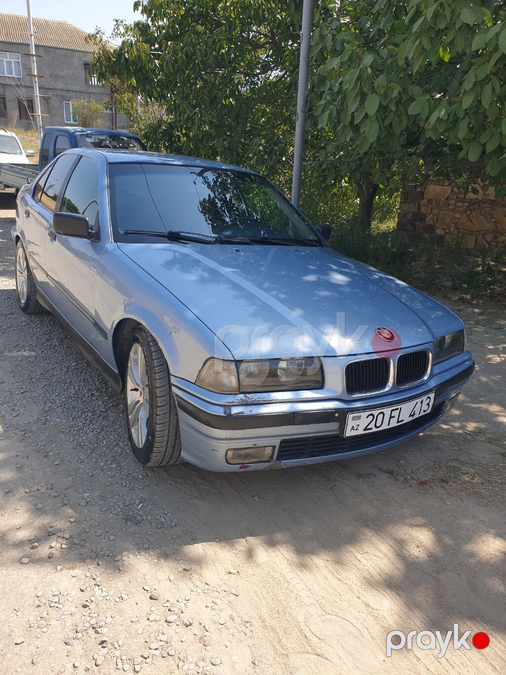 BMW 3 Series E36 sedan - Kuzov: Sedan, mavi rəng - Mühərrik: Benzin — Avtomobillər, Gəncə (3)