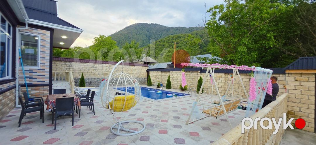 İcarəyə verilir 3 otaqlı həyət evi/bağ evi 100 m² — Ev, villa, Qəbələ
