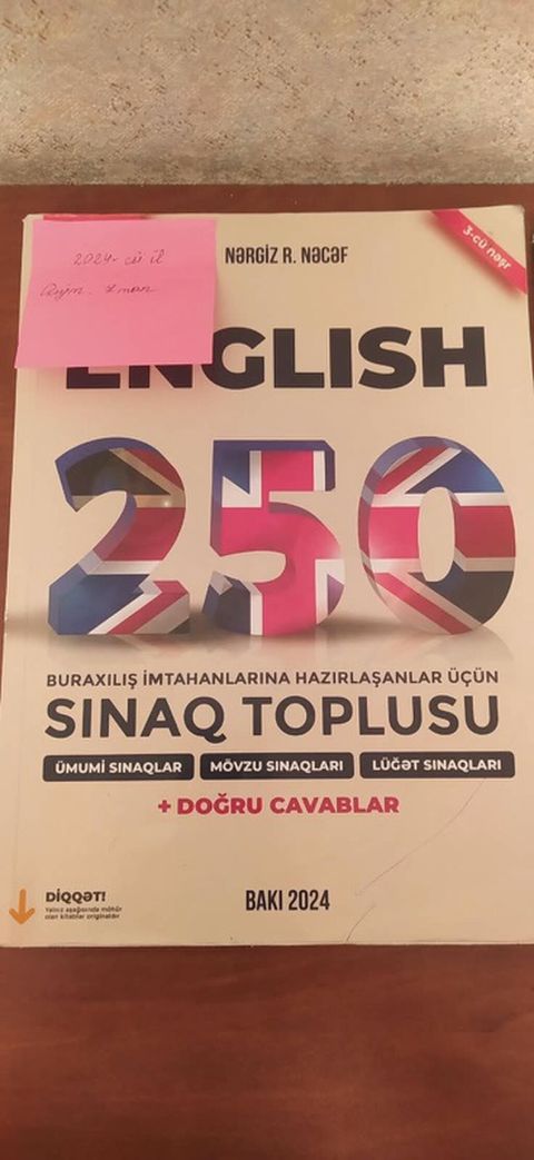 Məhsul: “English 250 – Buraxılış imtahanlarına hazırlaşanlar üçün — Bakı