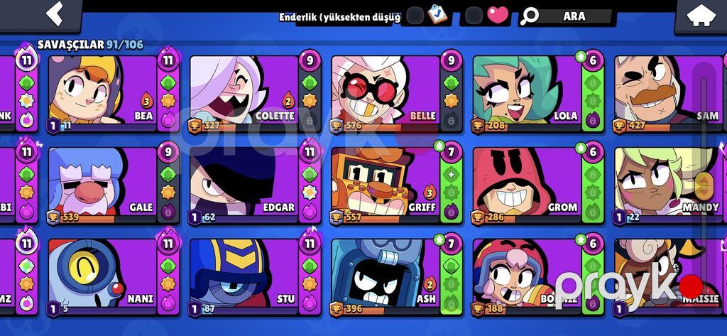 Brawl Stars oyun hesabı - Kupa: 47,601 - Seviyyə: 22, XP 175/950 — Şəxsi əşyalar, Bakı (5)
