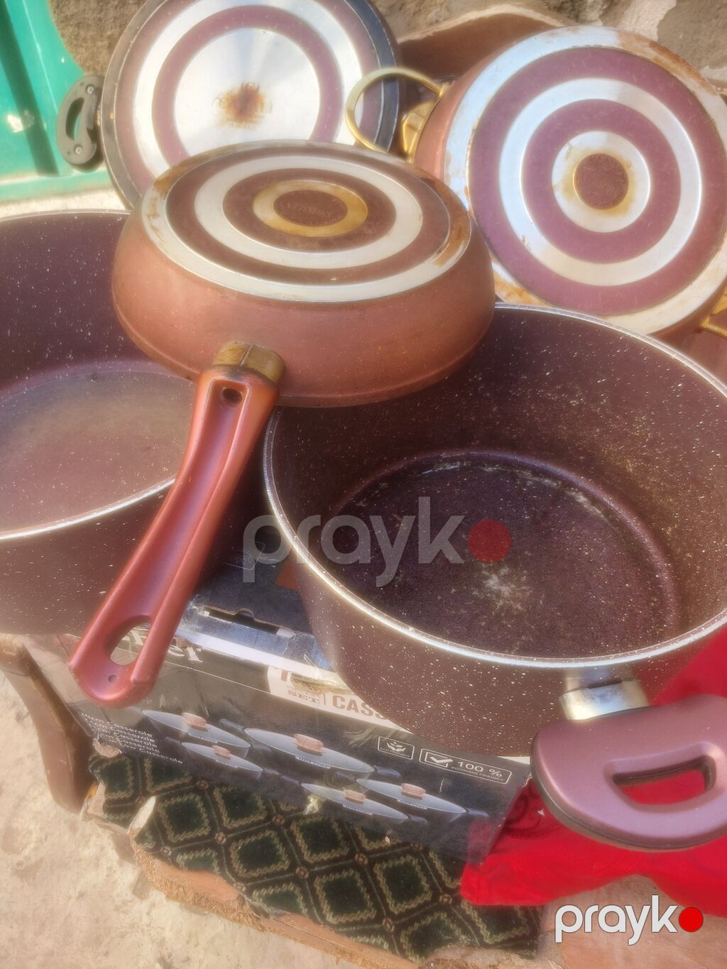 Qazan, rəng - Qəhvəyi, Alüminium — Bişirmə qabları, Bakı (4)
