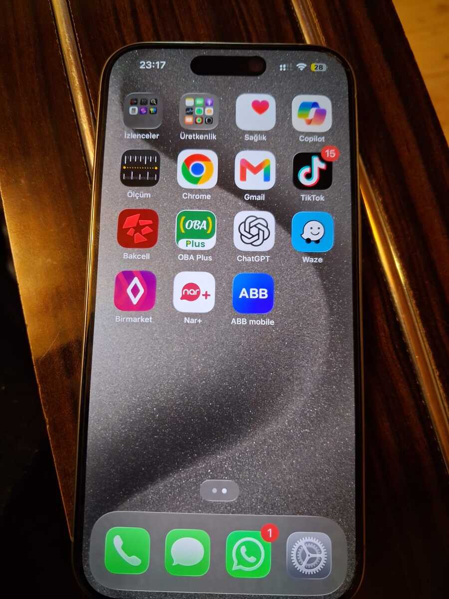 Apple iPhone 15 Pro Natural Titanium 128GB/8GB — Smartfonlar, Bakı (2)