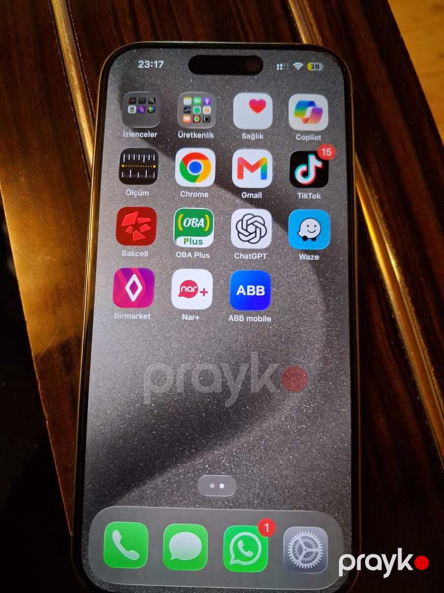 Apple iPhone 15 Pro Natural Titanium 128GB/8GB — Smartfonlar, Bakı (2)