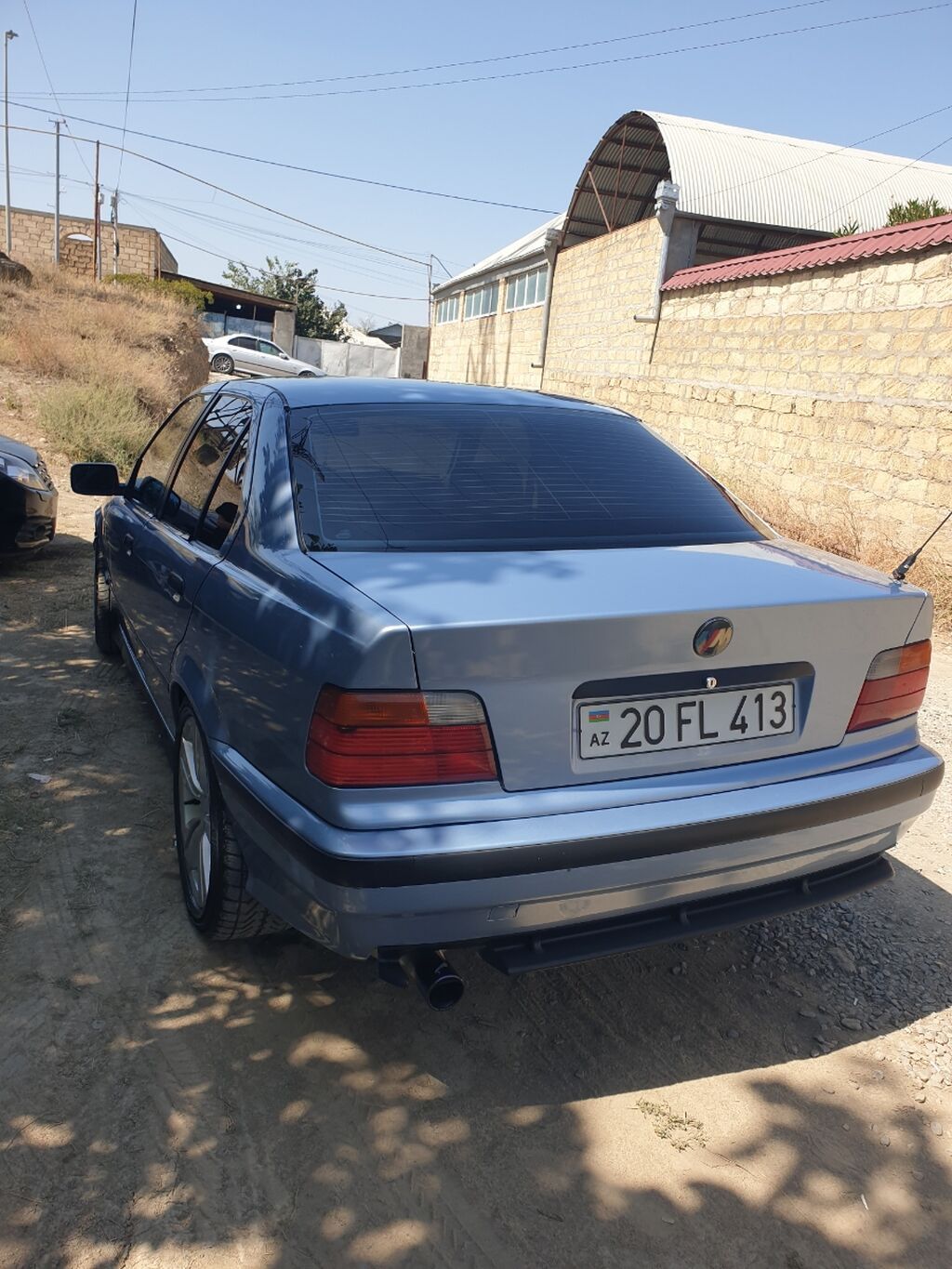 BMW 3 Series E36 sedan - Kuzov: Sedan, mavi rəng - Mühərrik: Benzin — Avtomobillər, Gəncə (2)