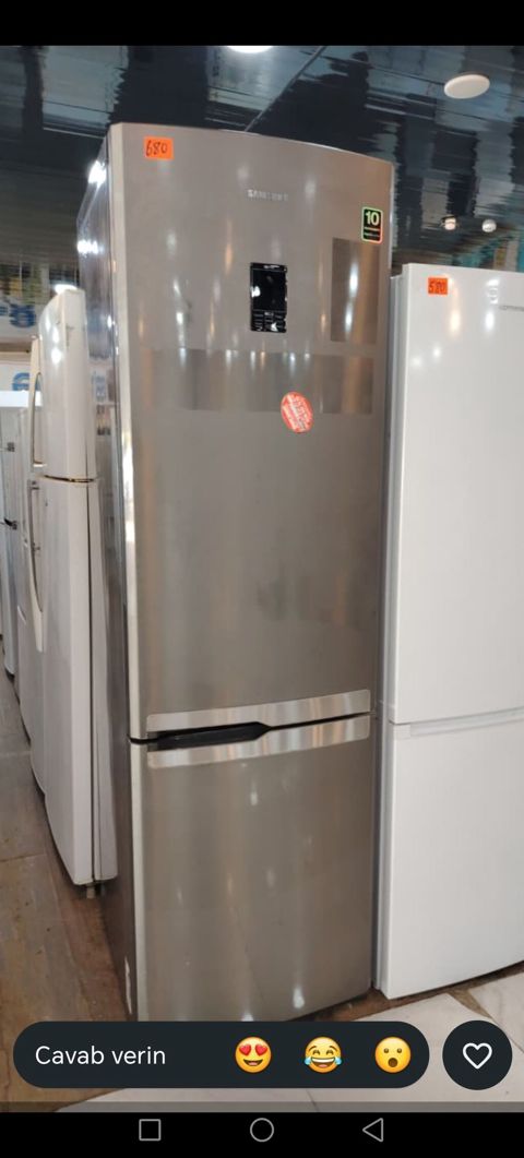 Samsung soyuducu (inox rəng, alt kameralı) - Üstdə soyuducu bölmə — Digah