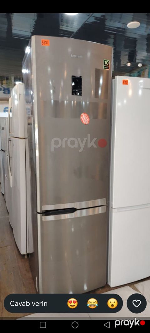 Samsung soyuducu (inox rəng, alt kameralı) - Üstdə soyuducu bölmə — Digah