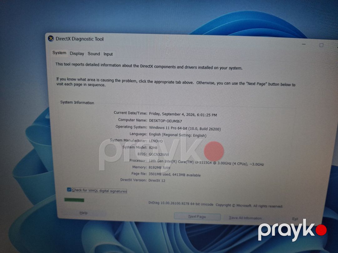 Noutbuk Lenovo I3 11 ci nəsil — Noutbuklar, Bakı (8)