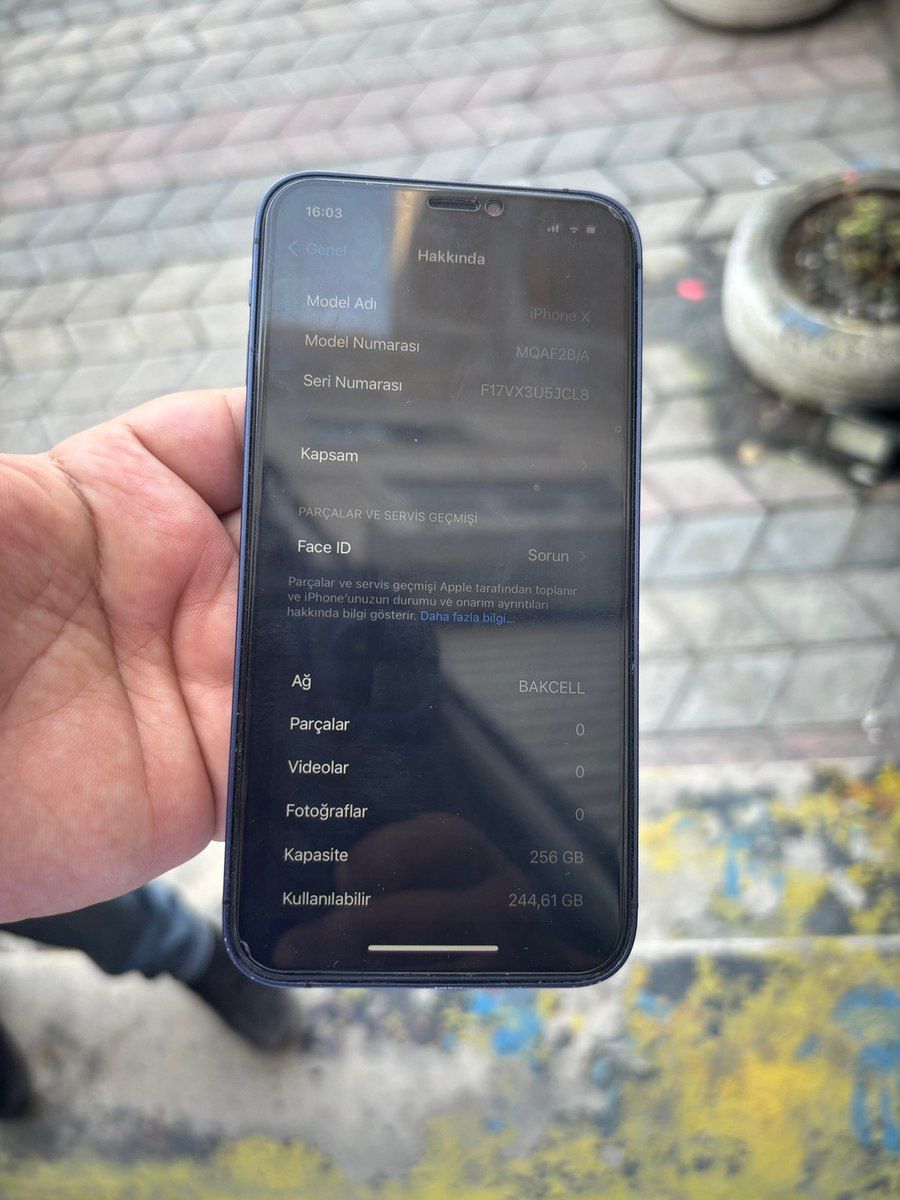 Apple iPhone X Space Gray 256GB/3GB — Smartfonlar, Bakı (6)