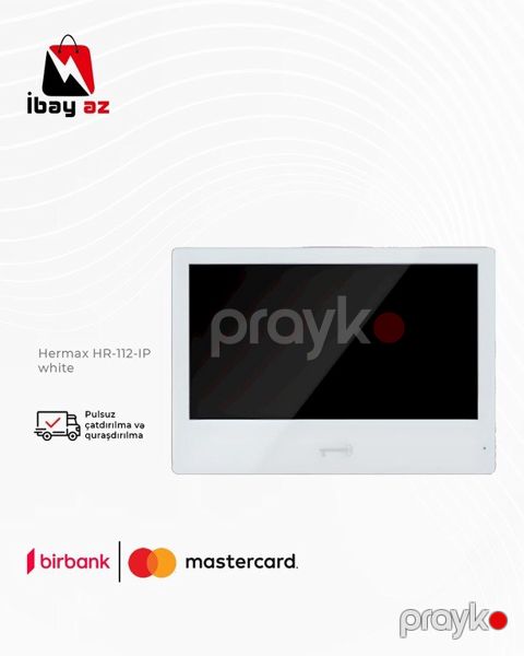 Domofon "Hermax HR-112-IP White" — Bakı