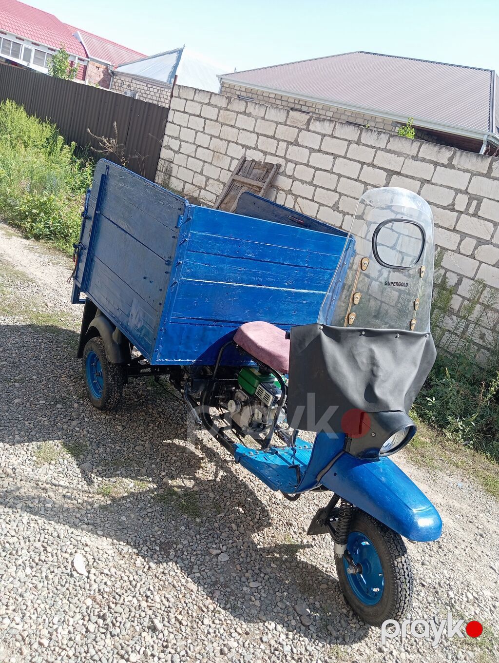 Yükdaşıma üçün üçtəkərli motoqoşqu - Konstruksiya: Öndə skuterlə — Mopedlər və skuterlər, Ağstafa