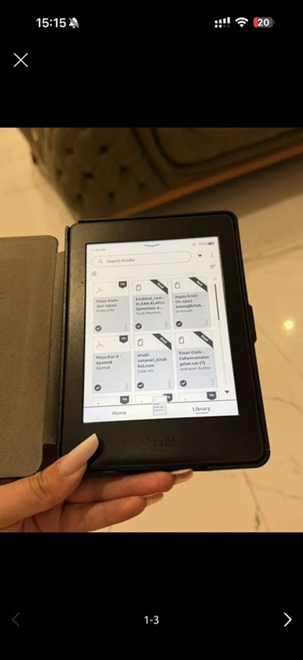 Kindle Paperwhite 7 (7-ci nəsil) satılır. Cihaz çox səliqəli istifadə — Elektron kitablar, Bakı (4)