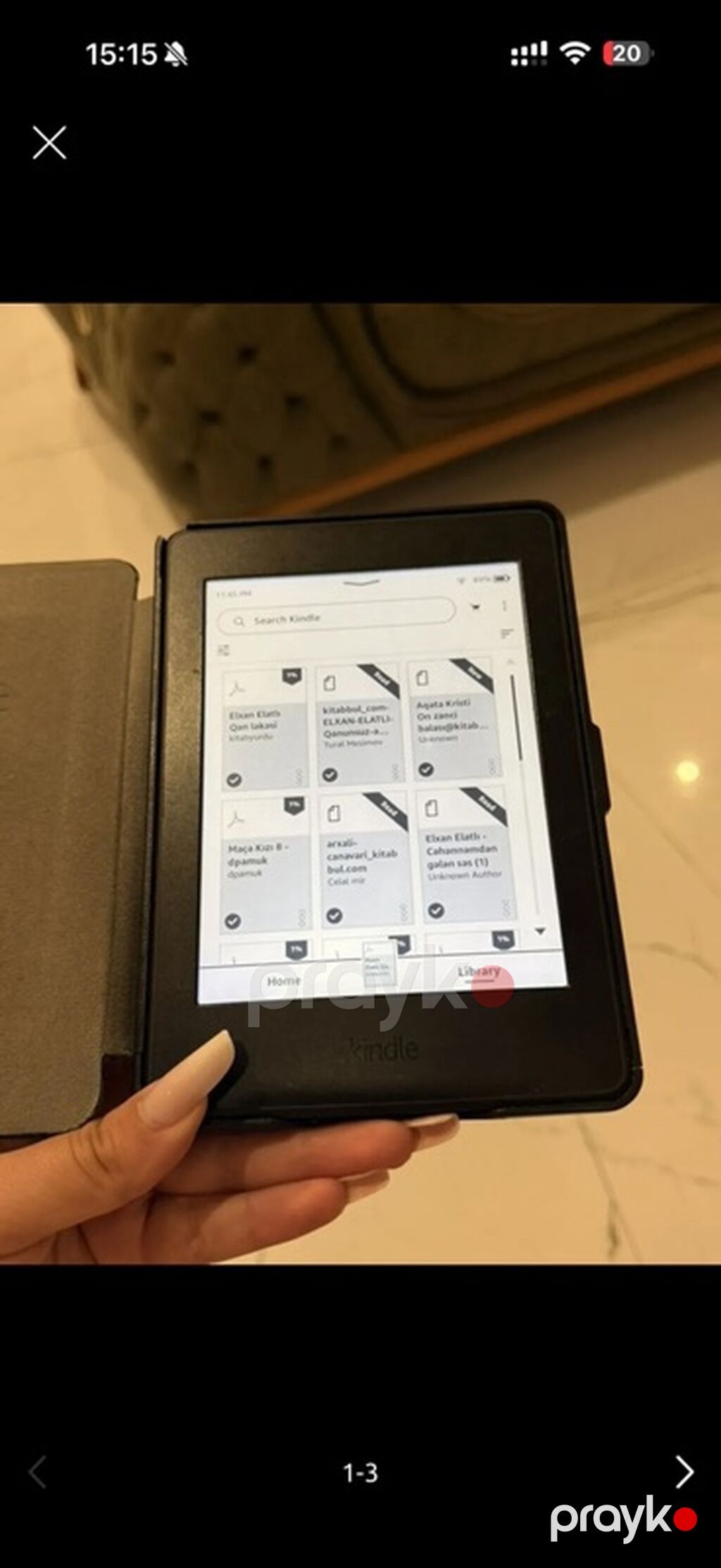 Kindle Paperwhite 7 (7-ci nəsil) satılır. Cihaz çox səliqəli istifadə — Elektron kitablar, Bakı (4)