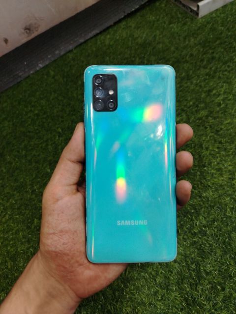 Samsung Galaxy A51, rəng - Mavi, Qırıq — Bakı
