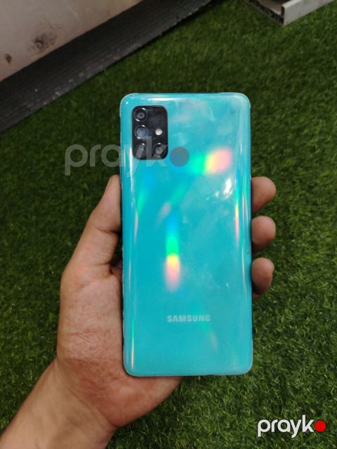 Samsung Galaxy A51, rəng - Mavi, Qırıq — Bakı