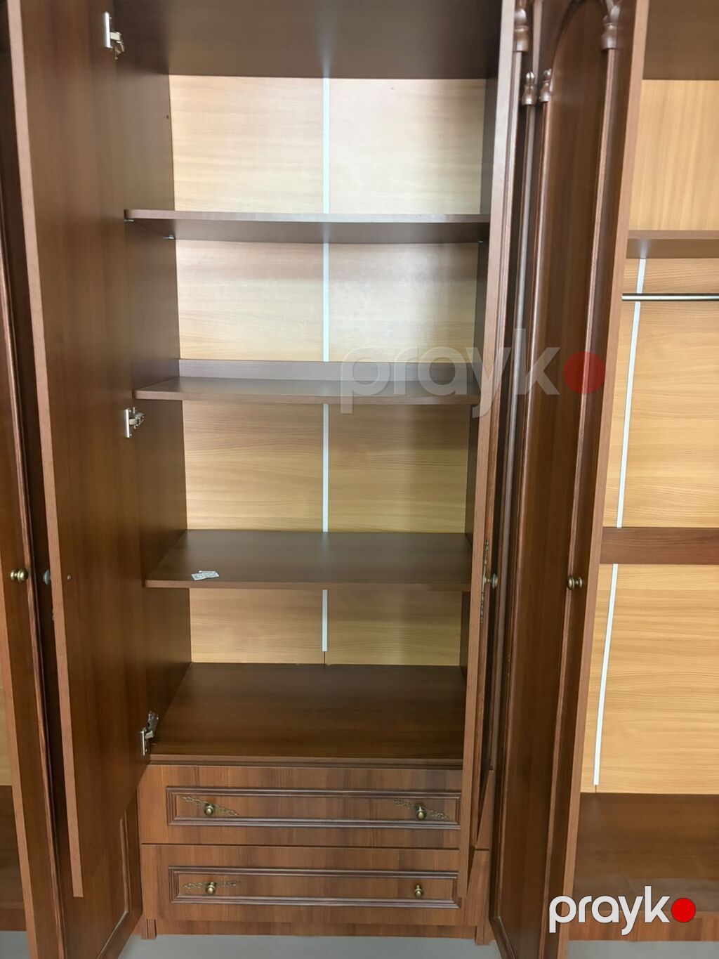 İşlənmiş, 6 qapı, Siyirməli, Taxta, Açılan, Düz dolab — Şkaflar, Bakı (4)