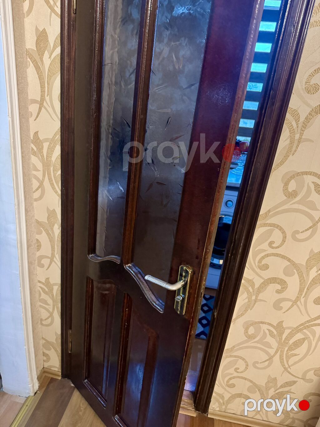 Mətbəx üçün İşlənmiş Otaq qapısı Zamok ilə, Zəmanətli, Ödənişli quraşdırma, Ünvandan götürmə — Pəncərələr, qapılar, balkonlar, Bakı (4)
