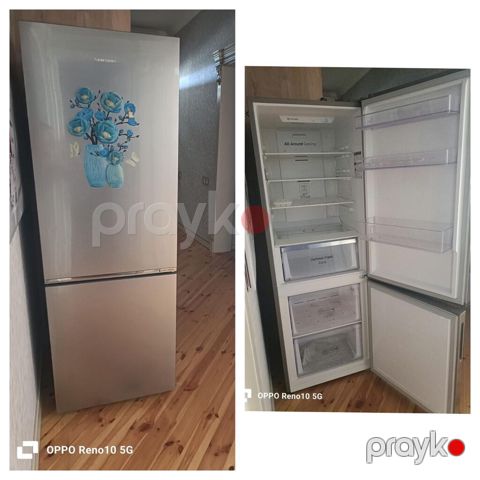 İşlənmiş 2 qapılı Samsung Soyuducu Satılır, rəng - Gümüşü — Bakı