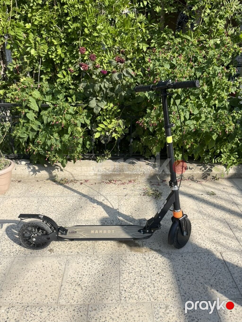 Elektrik skuter – Nanrobot (qara) - Güclü alüminium konstruksiya — Skuterlər, Bakı (2)