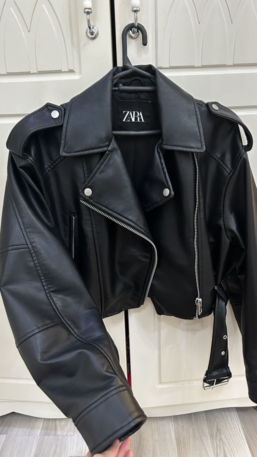 Dəri kurtka, Zara, XS — Jaketlər, Bakı (5)