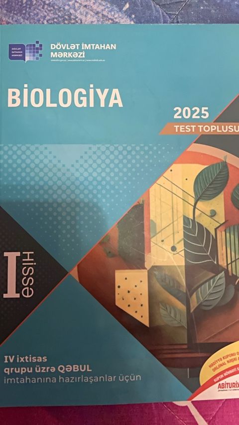 Biologiya test toplusu I-ci hissə 2025 — Bakı