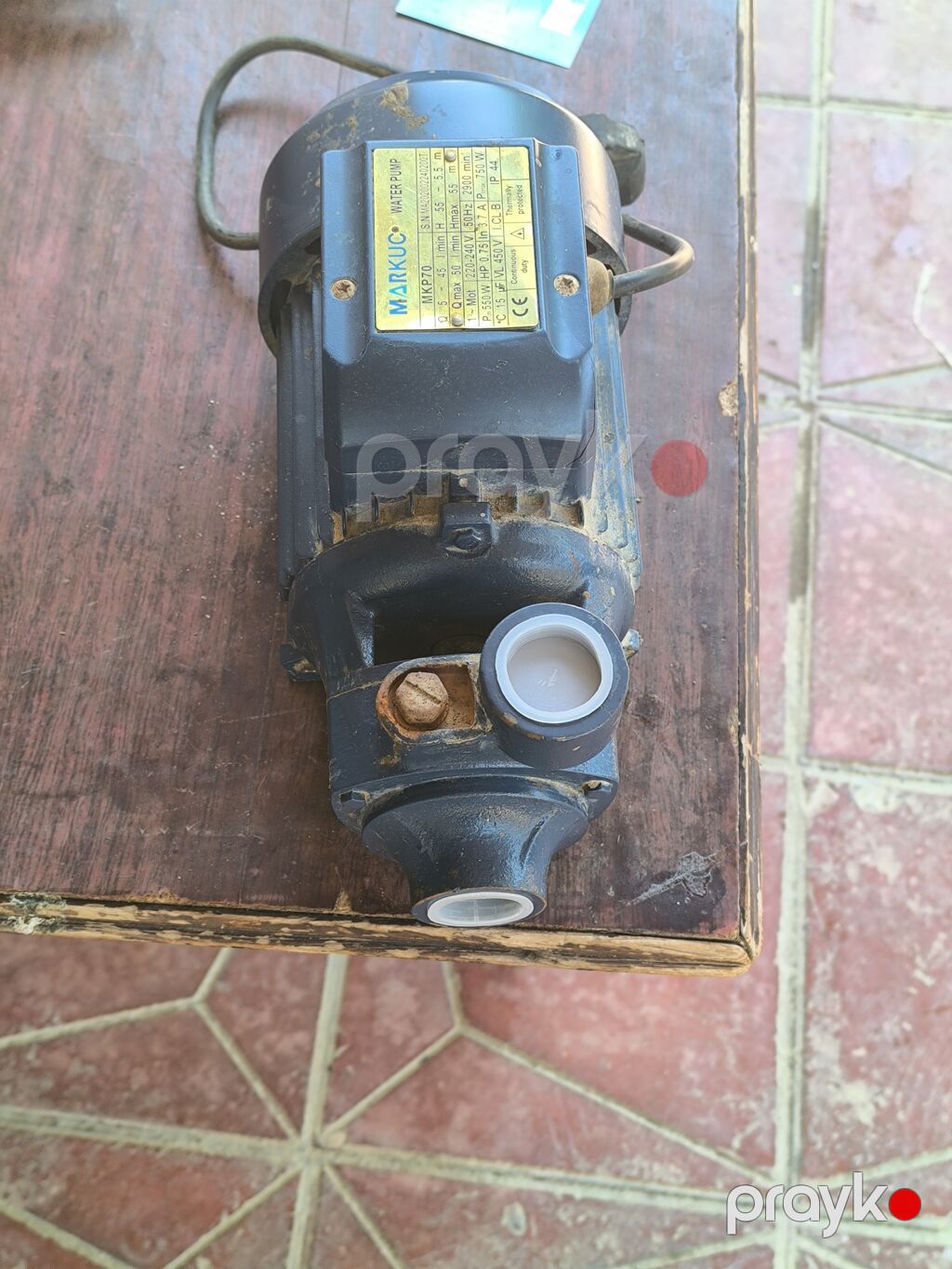 Markuc MKP70 su nasosu - Model: MKP70 (Water Pump) - S/N — Su nasosu, Digah (3)