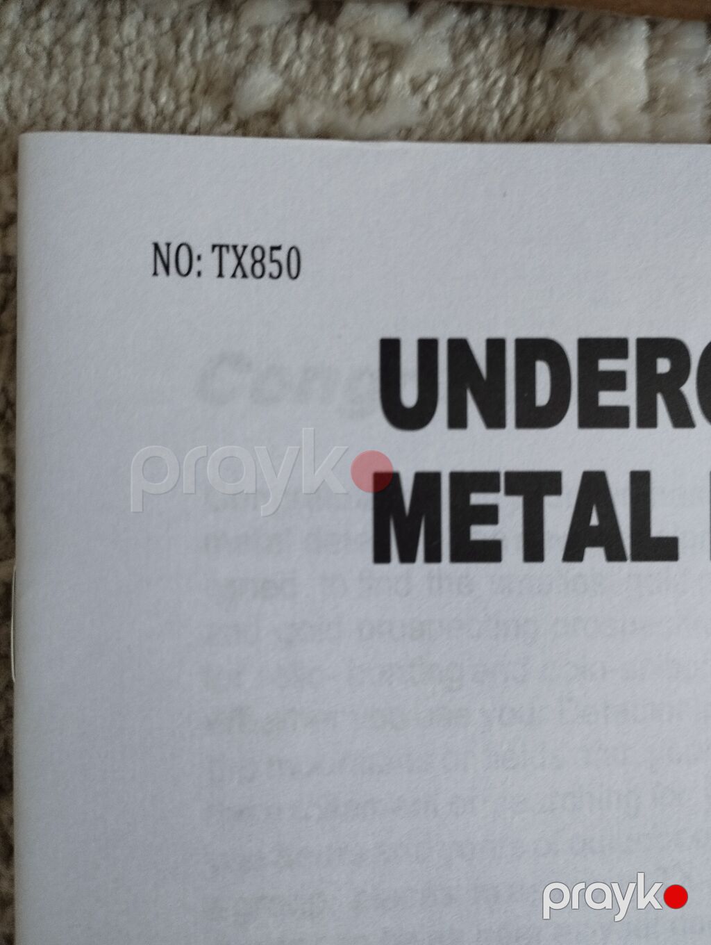 Metal detektor dəsti TX 850 - Tip: yeraltı metal detektoru, DD tipli — Metal detektorları, Bakı (6)