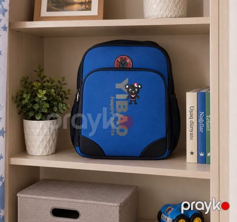 Uşaq məktəb çantası – Yıbao Happy Sports - Rəng: parlaq mavi, qara — Bakı