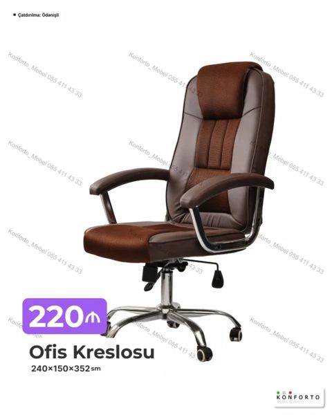 Ofis kreslosu – rahat iş saatları üçün ergonomik dizayn — Bakı