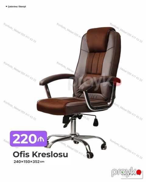 Ofis kreslosu – rahat iş saatları üçün ergonomik dizayn — Bakı