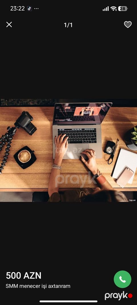 SMM menecer xidməti 15 yaşım var və ailəmə dəstək üçün onlayn iş — Masallı