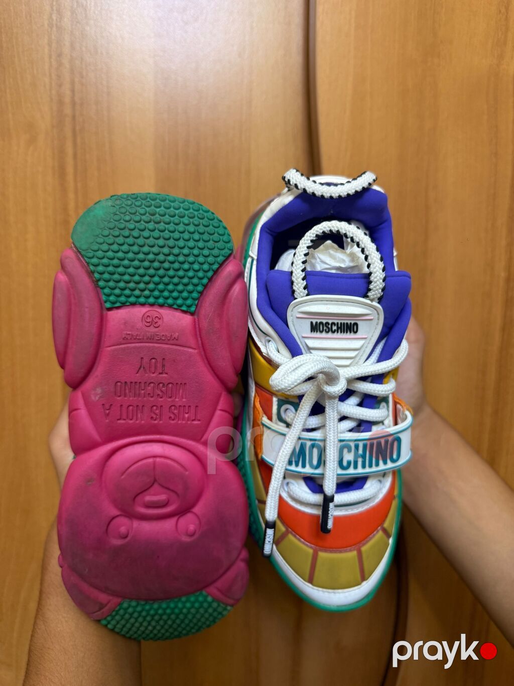 Moschino Toy Running Sneakers – çoxrəngli unisex krossovkalar Tam — Krosovka, Digah (3)