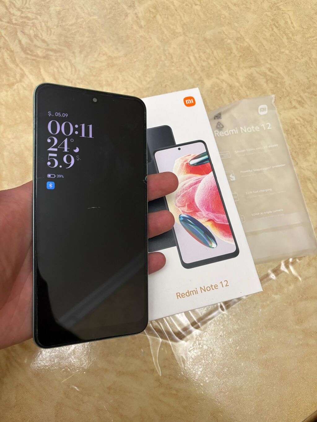 Redmi Note 12, 128 GB, rəng - Yaşıl, Barmaq izi, İki sim kartlı, Face ID — Xiaomi, Mingəçevir (3)