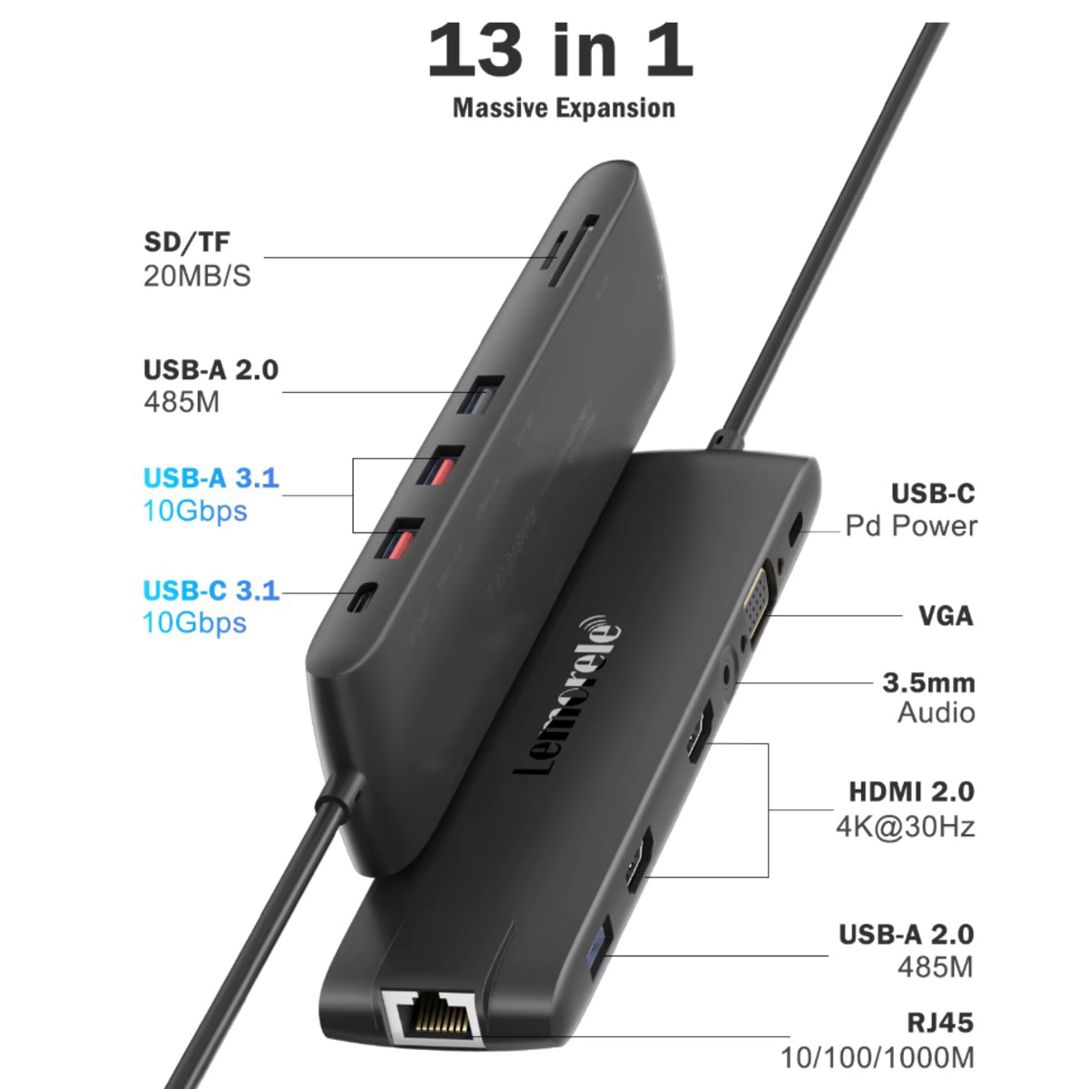 TypeC HUB 13in1 4K — Periferik cihazlar, Bakı (2)