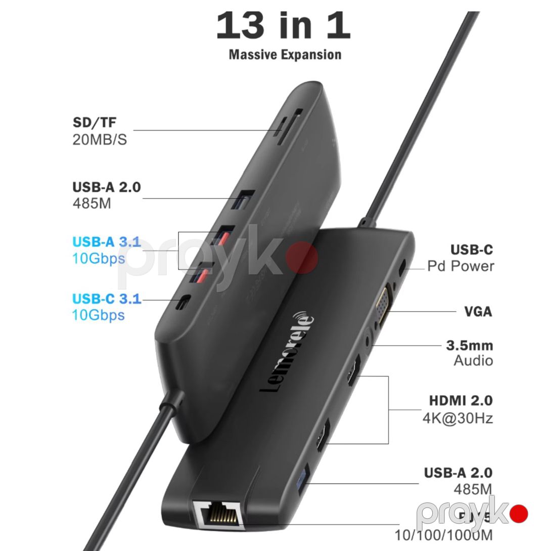 TypeC HUB 13in1 4K — Periferik cihazlar, Bakı (2)
