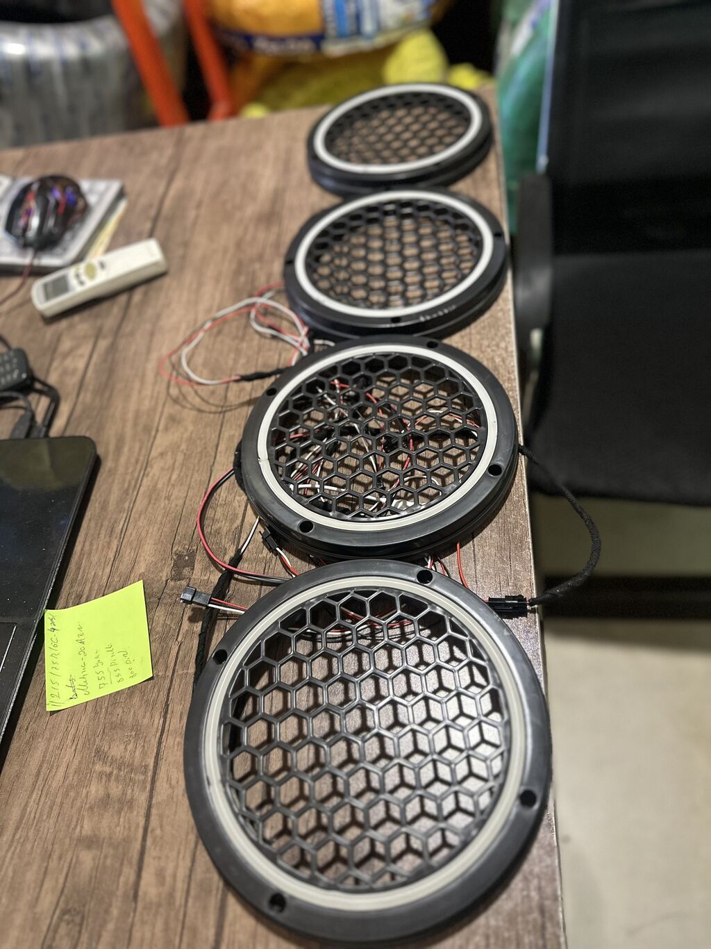 LED işıqlı avtomobil dinamik qəfəsləri (4 ədəd set) - Ölçü: təxmini — Salon detalları, Mehdiabad (2)