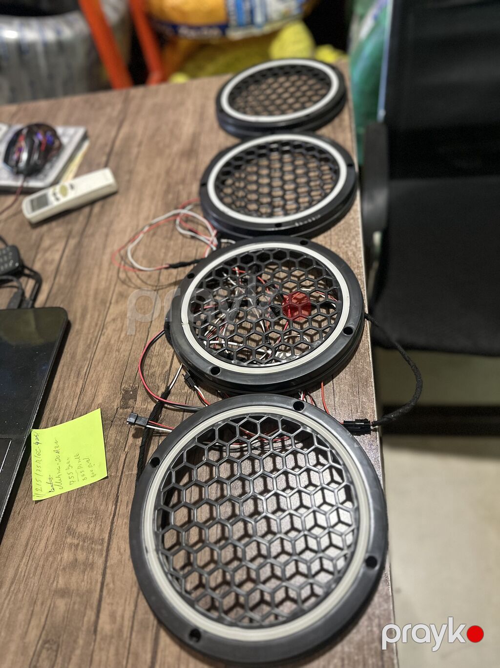 LED işıqlı avtomobil dinamik qəfəsləri (4 ədəd set) - Ölçü: təxmini — Salon detalları, Mehdiabad (2)