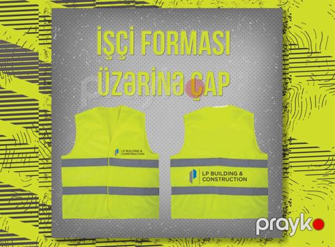 İşçi forması üzərinə çap — Bakı