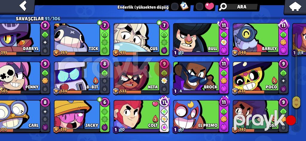 Brawl Stars oyun hesabı - Kupa: 47,601 - Seviyyə: 22, XP 175/950 — Şəxsi əşyalar, Bakı (7)