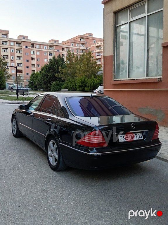 Mercedes S 320, 3.2 L, 2000 il, 137 000 km — Avtomobillər, Bakı (3)