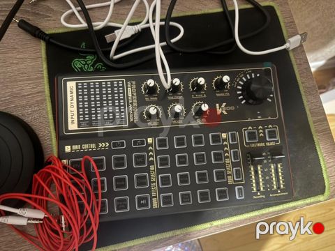 Sound card + mikrofon V8 — Bakı