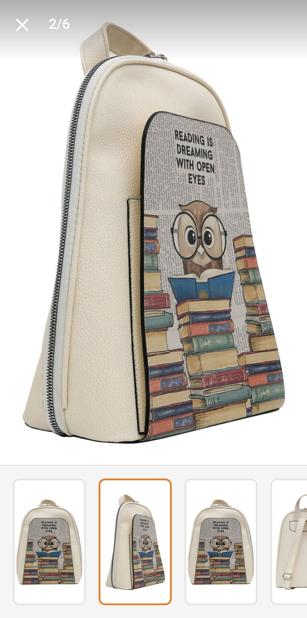 Məhsul: Mini bel çantası – “Reading is dreaming with open eyes” temalı — Çantalar, çamadanlar, cüzdanlar, Bakı (2)