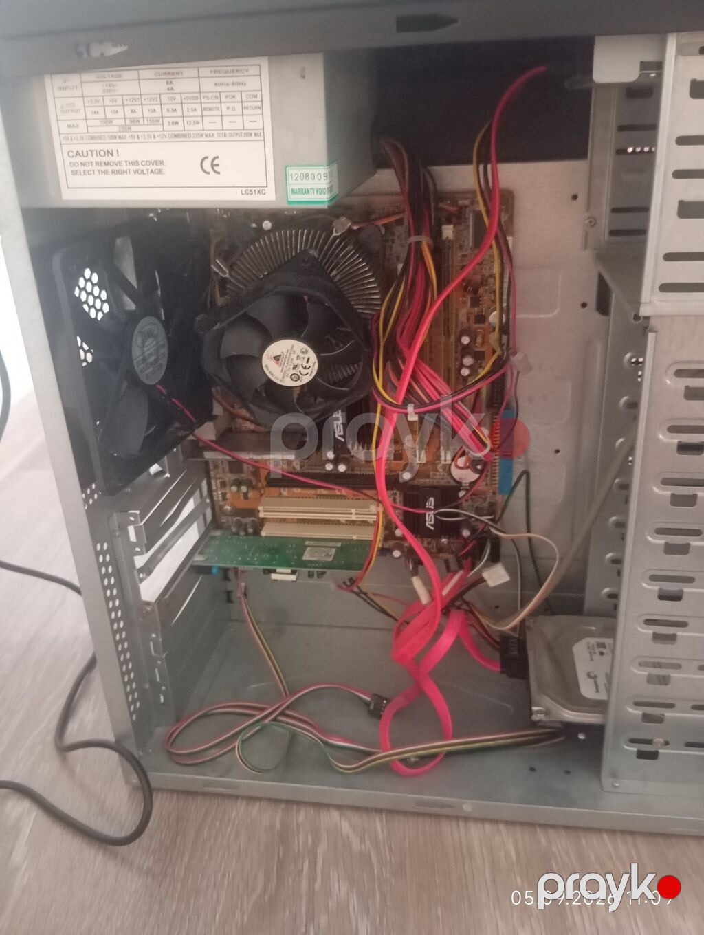 Super vəziyyətdə işləyir video kart var 1gb. 2kuller Asus plata — Masaüstü kompüterlər, Bakı (3)