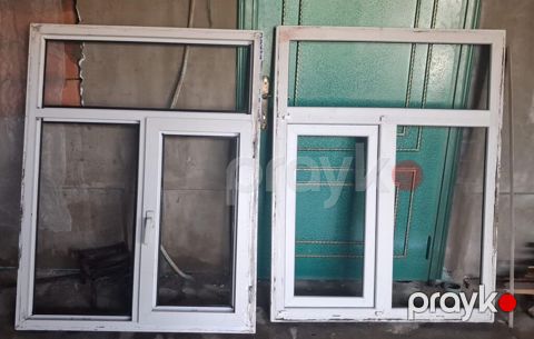 PVC pəncərə çərçivələri – 2 ədəd - Material: ağ PVC profil — Digah