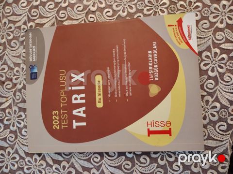 Məhsul: “Tarix – 2023 Test Toplusu”, I hissə Xüsusiyyətlər: - Dövlət — Bakı