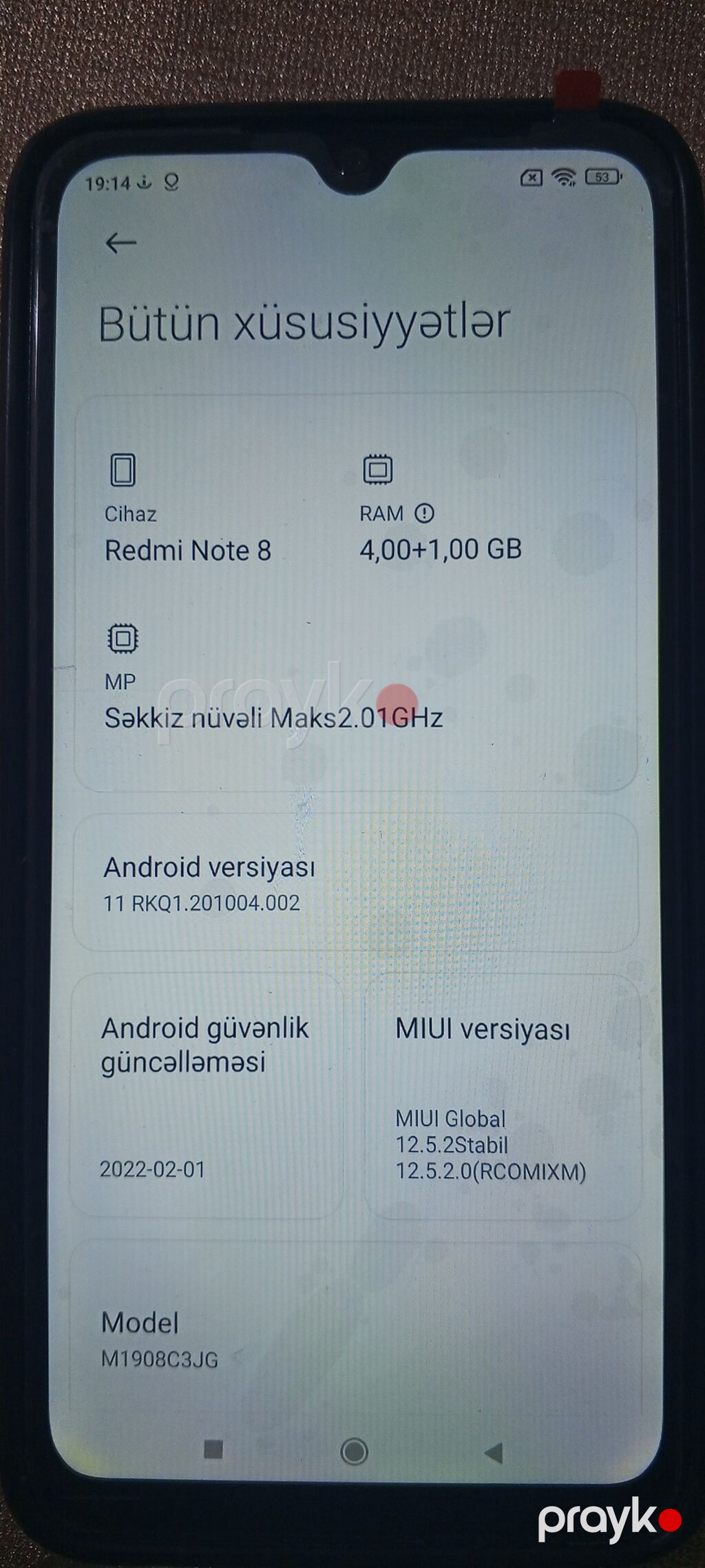 Redmi Note 8, 64 GB, rəng - Göy, Barmaq izi — Xiaomi, Mingəçevir (4)
