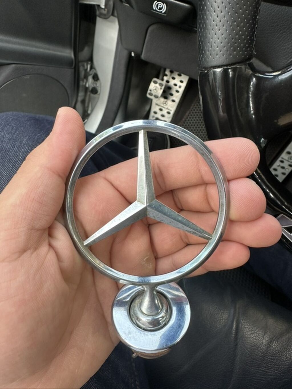 Mercedes-Benz kapot emblemi idiyal vəziyətdə Xromdu paslanmır ünvan — Digər, Bakı (3)