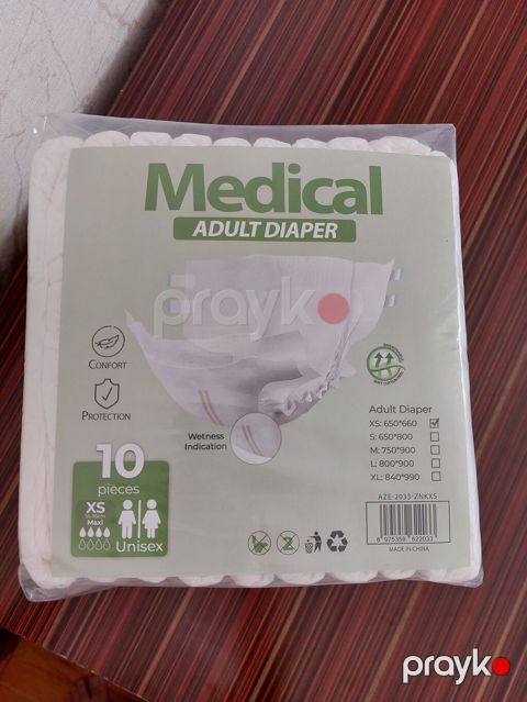 Medical Adult Diaper – böyüklər üçün bez - Unisex model, XS ölçü — Digah