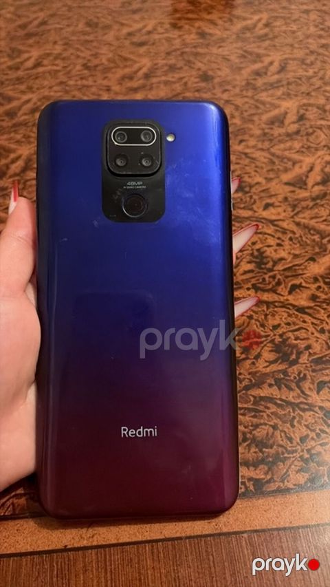 Redmi Note 9, 64 GB, rəng - Mavi, Barmaq izi — Bakı