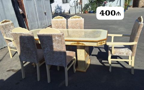 Qonaq otağı üçün, İşlənmiş, Künc masa, 6 stul — Bakı