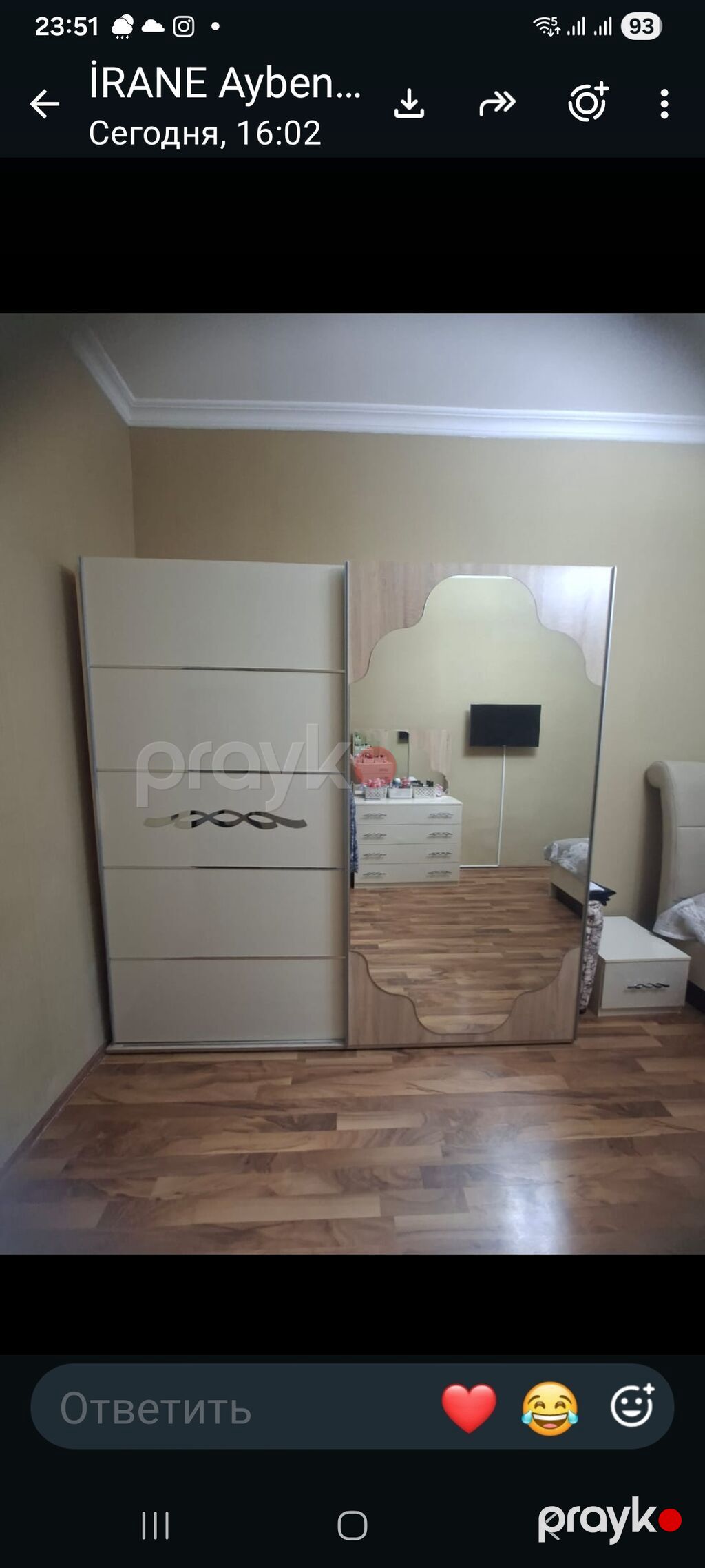 İkinəfərlik çarpayı, Dolab, Termo, 2 tumba, Yeni — Yataq otağı mobilya dəstləri, Bakı